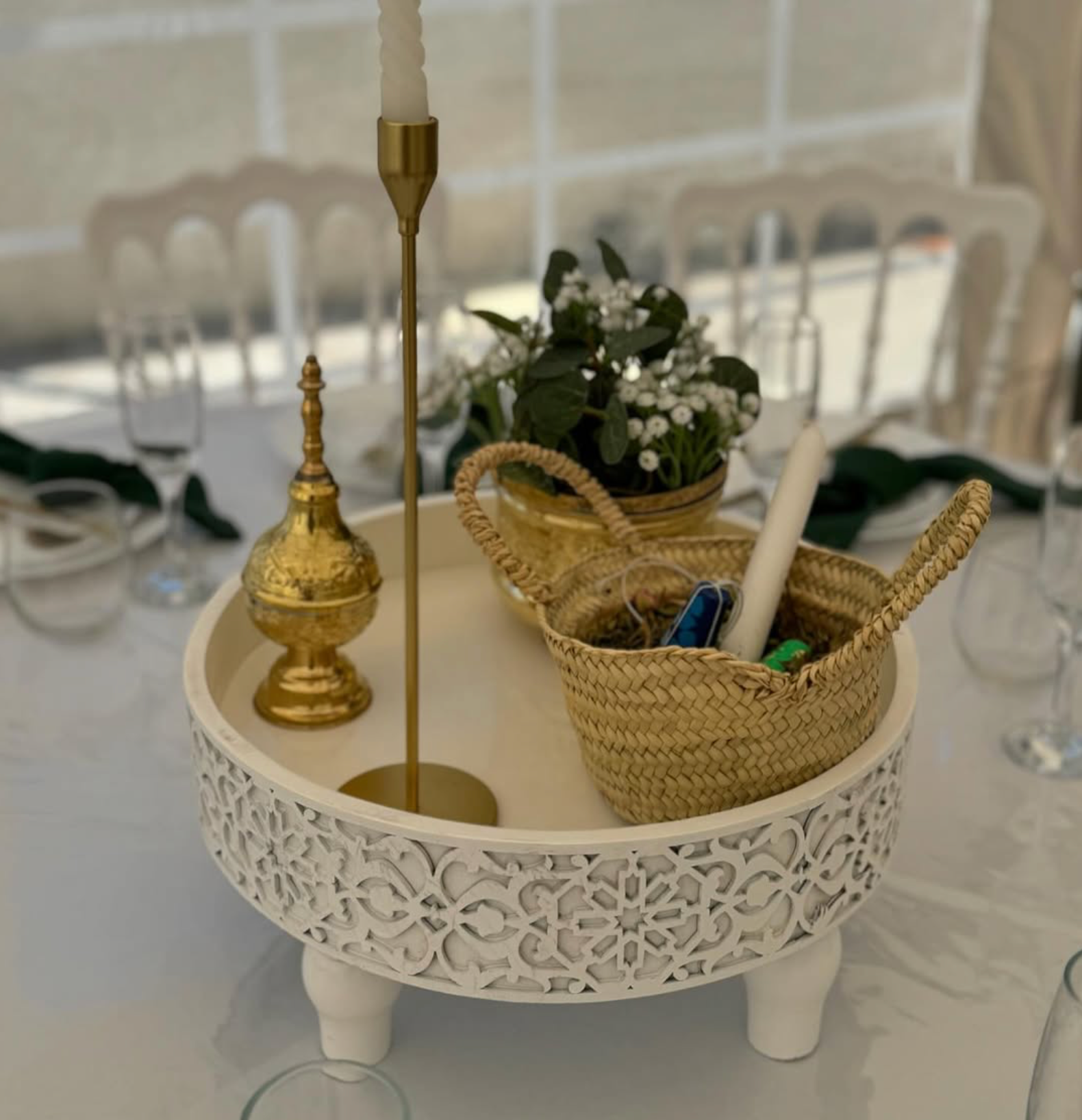 Centre de table rond