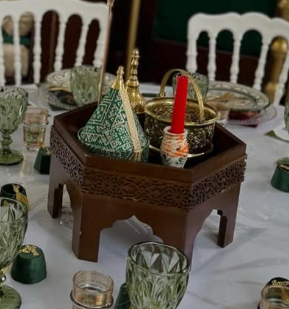Centre de table octogonal